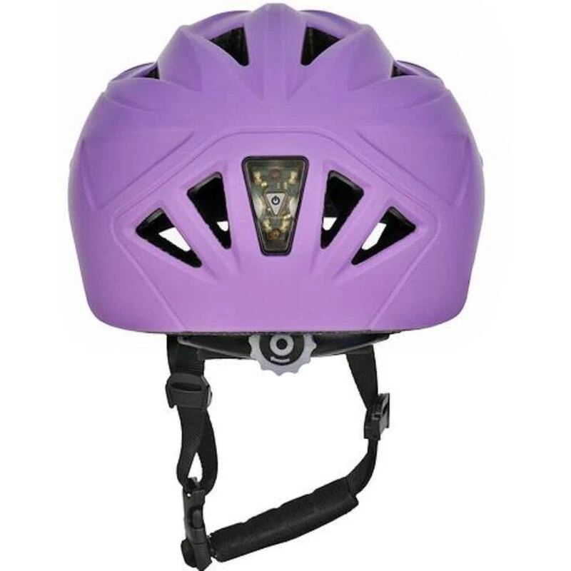 Casque De Vélo Pour Enfants - Violet - Avec Lumières – Image 3