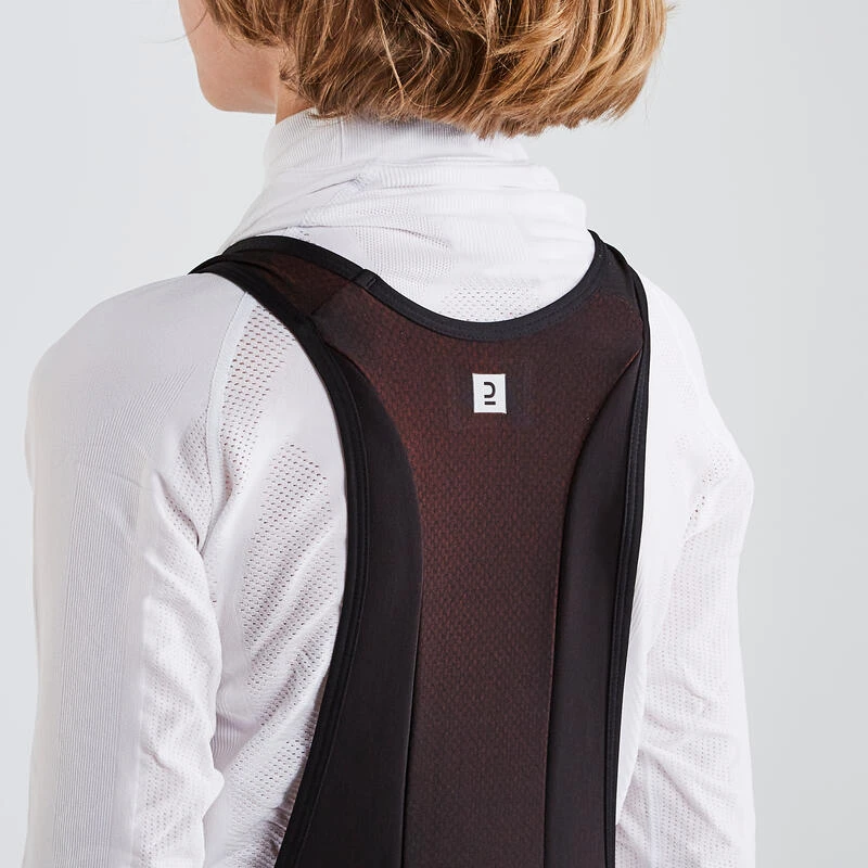 BTWIN CUISSARD LONG VELO ENFANT A BRETELLES 900 NOIR – Image 5