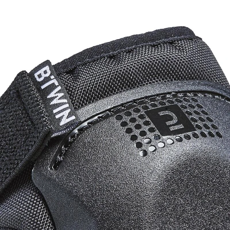 BTWIN KIT DE PROTECTION VÉLO COUDES ET GENOUX NOIR 3 à 6 ANS TAILLE UNIQUE – Image 8