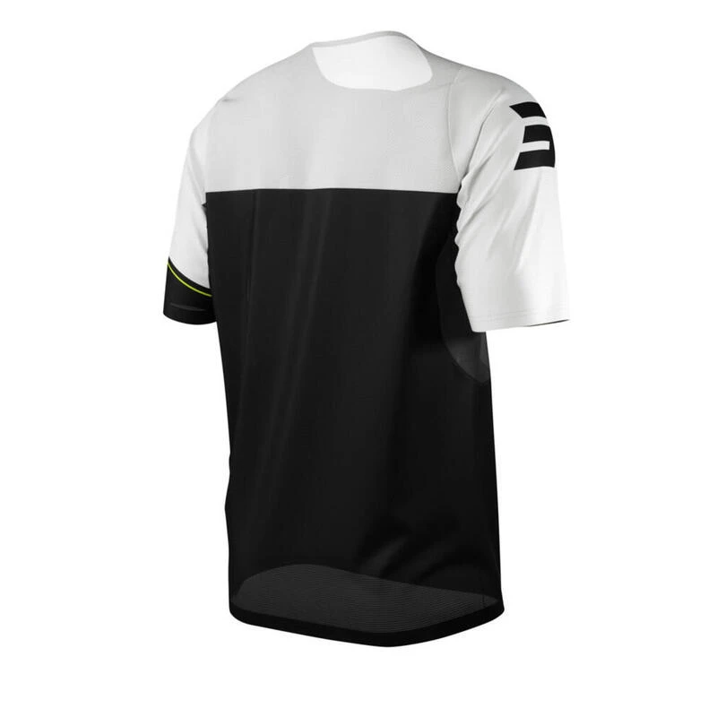 Maillot Manches Courtes Shot Revolt Noir/Blanc Enfant