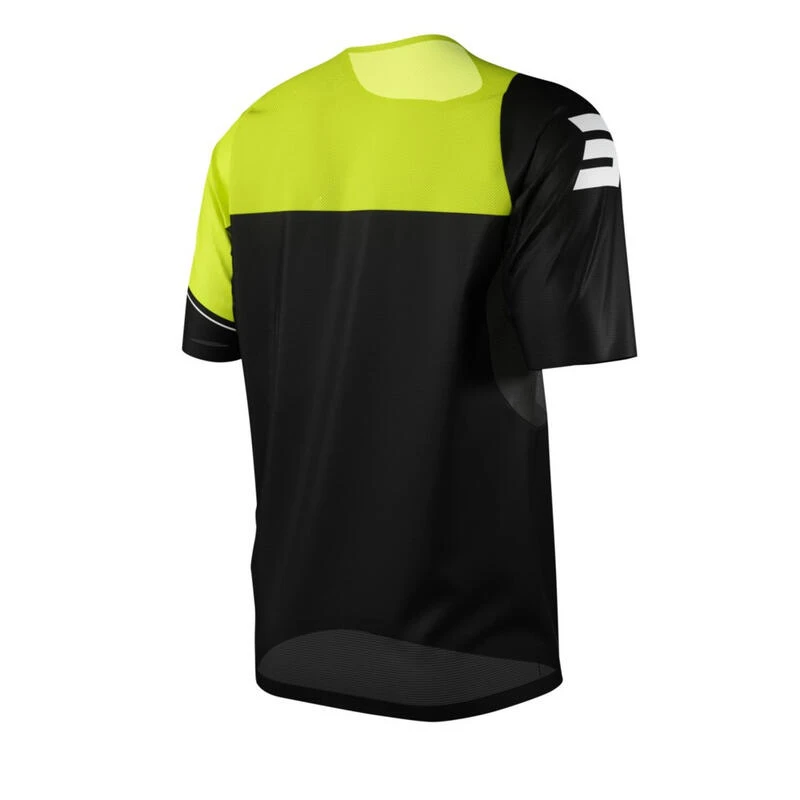 Maillot Manches Courtes Shot Revolt Noir/Jaune Enfant – Image 2