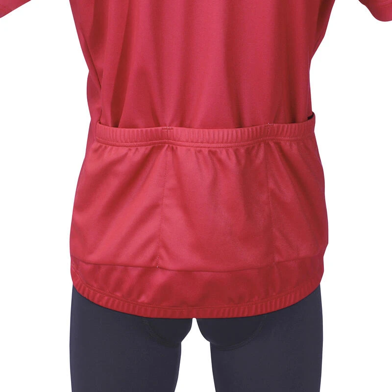 BTWIN Maillot Manches Courtes Vélo Enfant 500 Rouge – Image 2