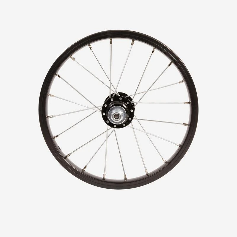 BTWIN Roue Vélo Enfant 14 Pouces Arrière Roue Libre Frein Tambour/vrake Noir