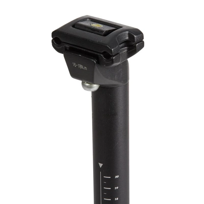 Rockrider TIGE DE SELLE 27.2MM EN ALUMINIUM 350/400/450MM A CHARIOT NOIRE – Image 2