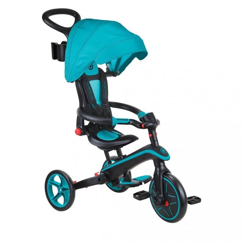 GLOBBER Tricycle EXPLORER 4-en-1 Évolutif & Pliable Bleu Canard – Image 2