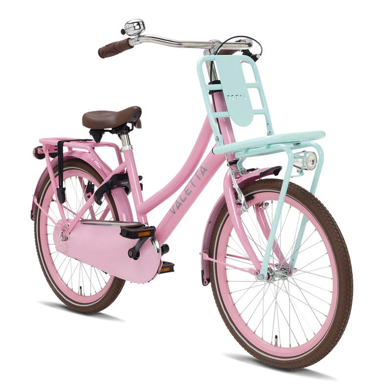 Vélo Enfant Valetta Cargo - Filles - 22 Pouces - Rose / Menthe – Image 2